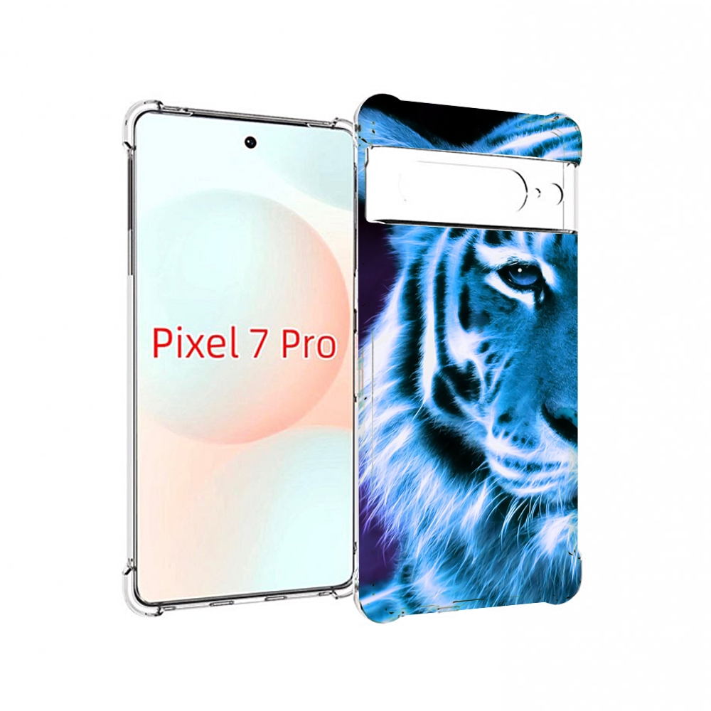 

Чехол Mypads Половина-Тигра Мужской Для Google Pixel 7 Pro, Прозрачный, Tocco