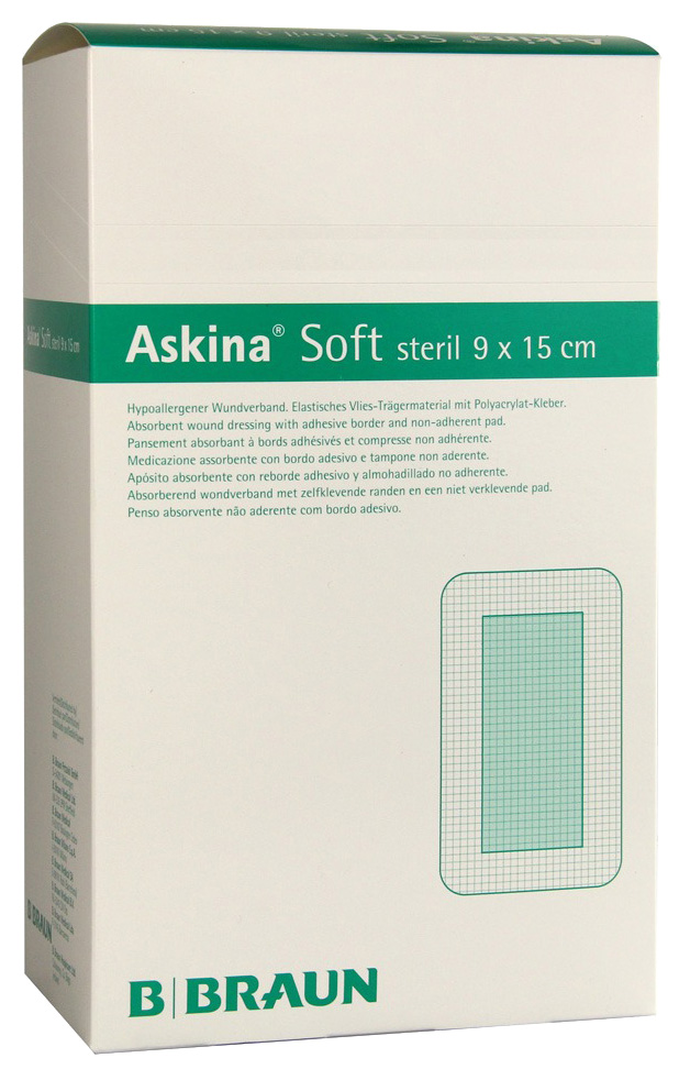 Послеоперационная повязка стерильная Askina Soft 9 x 15 см, B.Braun  - купить со скидкой