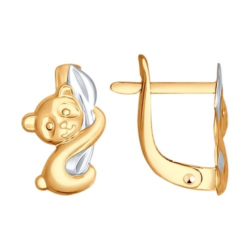

Серьги из комбинированного золота Yahont 147273, 147273