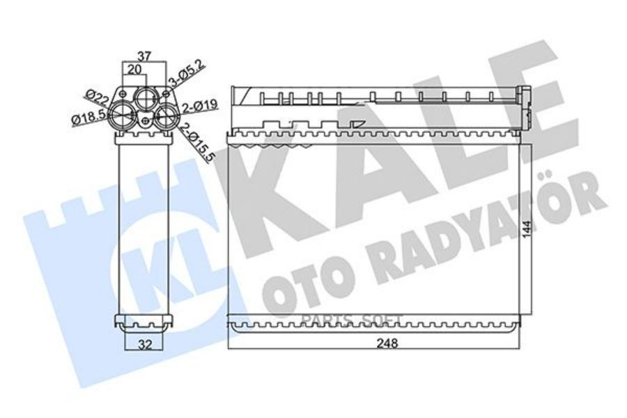 

KALE Радиатор отопителя BMW 3 HEATER