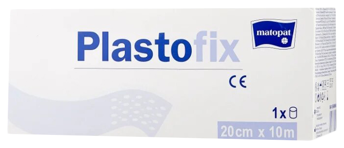 Купить Matopat Plastofix Матопат Пластофикс пластырь из нетканого материала 20 см x 10 м