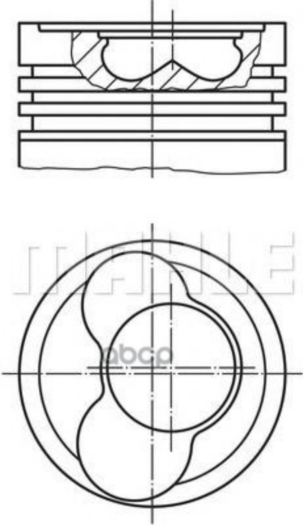 

Поршень Комплект Vag 2.5Tdi (1-2 Цилиндр) 81 Мм Mahle/Knecht 030 58 00, 0305800