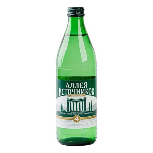 Вода минеральная Аллея Источников Нагутская-4 газированная лечебно-столовая 500 мл