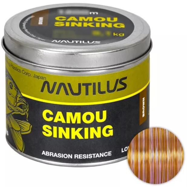 

Леска Nautilus Camou 1200м. 0.405мм. Brown, Коричневый, Camou