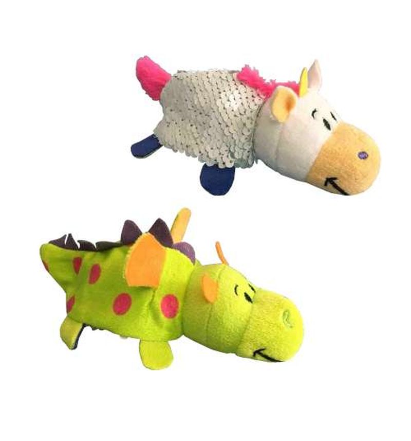 

Игрушка-вывернушка 1Toy Блеск Единорог-Дракон 12 см цвет: белый/зеленый, Разноцветный