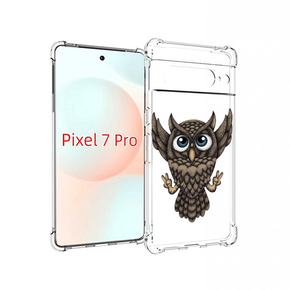 

Чехол Mypads Сова Для Google Pixel 7 Pro, Прозрачный, Tocco