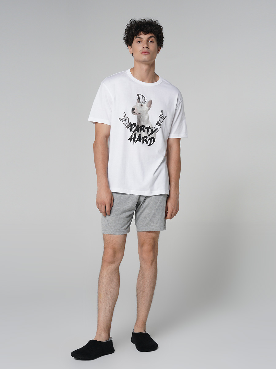 

Пижама мужская ТВОЕ 80541 белая XXL, 80541