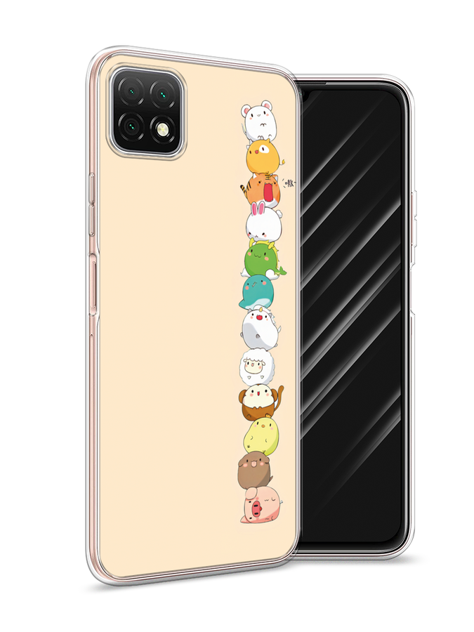

Чехол Awog на Wiko T3 "Питомцы Чиби", Разноцветный