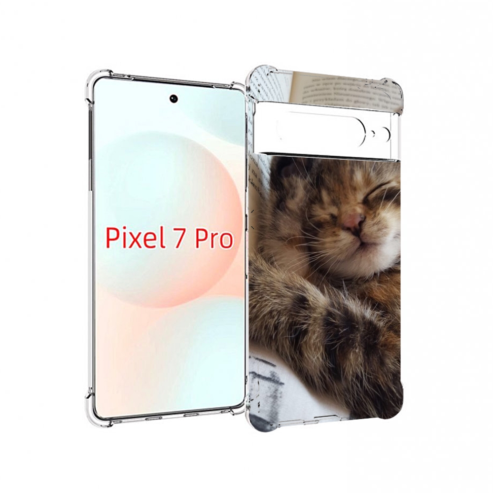 

Чехол Mypads Спящий-Котенок Для Google Pixel 7 Pro, Прозрачный, Tocco