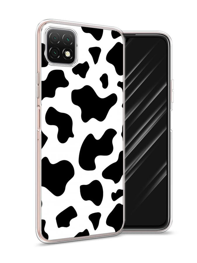 

Чехол Awog на Wiko T3 "Пятна коровы", Белый;черный
