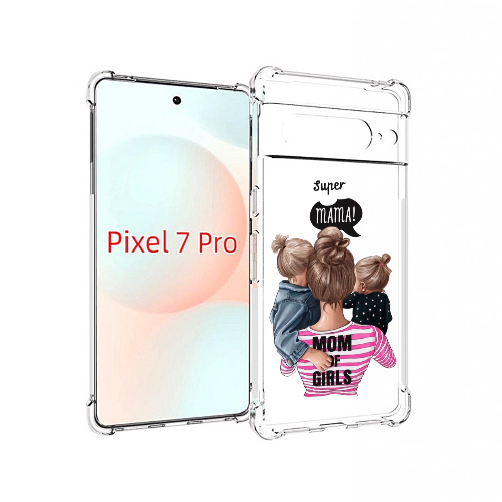 

Чехол Mypads Супер-Мама-2 Женский Для Google Pixel 7 Pro, Прозрачный, Tocco