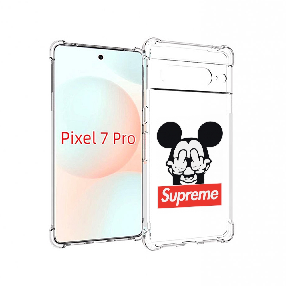 

Чехол Mypads Супримовский-Микки-Маус Для Google Pixel 7 Pro, Прозрачный, Tocco