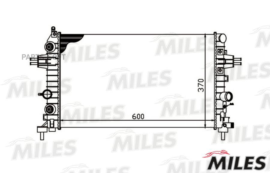 

MILES Радиатор охлаждения OPEL ZAFIRA/ASTRA 1.6-1.8 05-