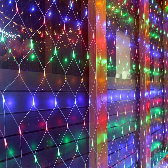 

Светодиодная гирлянда-сетка LED 160 лампочек, 5 режимов, 1.5 м (разноцветный)