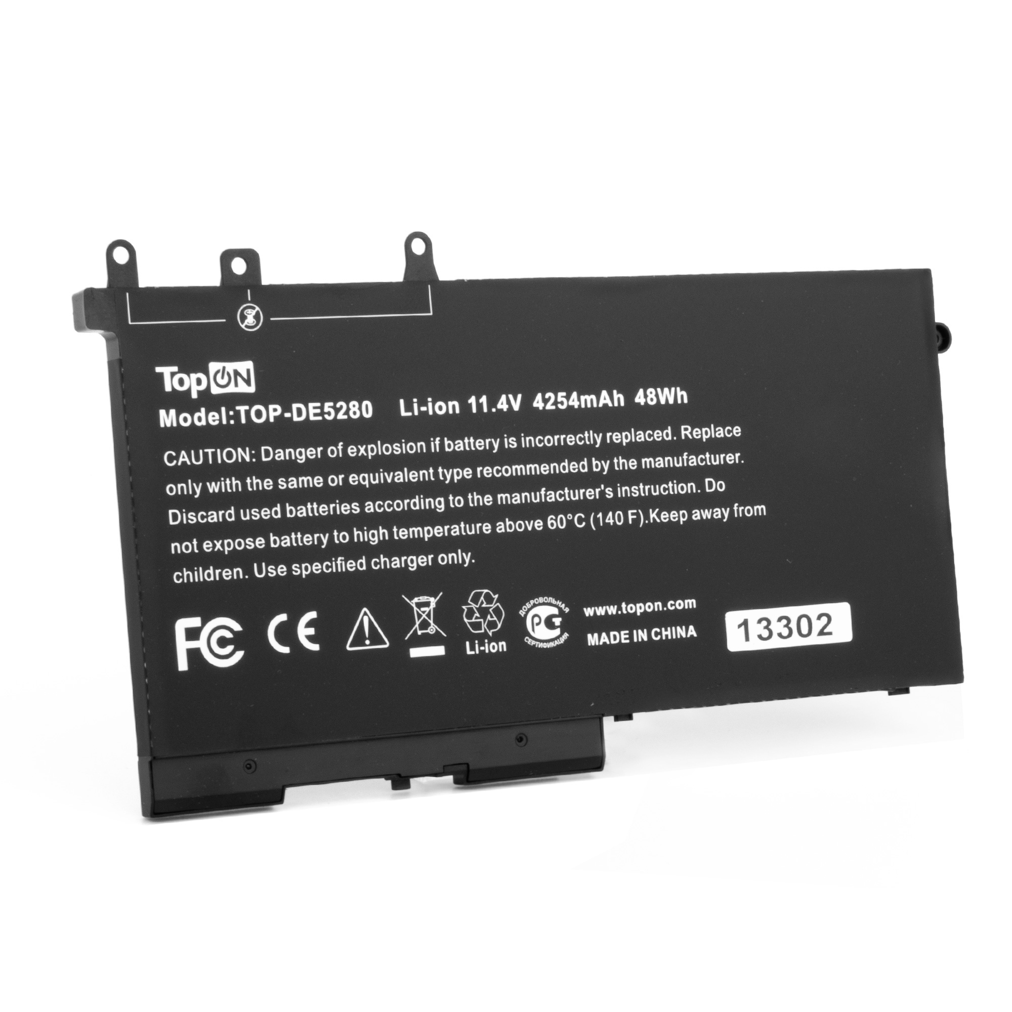 

Аккумулятор для ноутбука TopON TOP-DE5280 4254 мАч 11.1В, TOP-DE5280