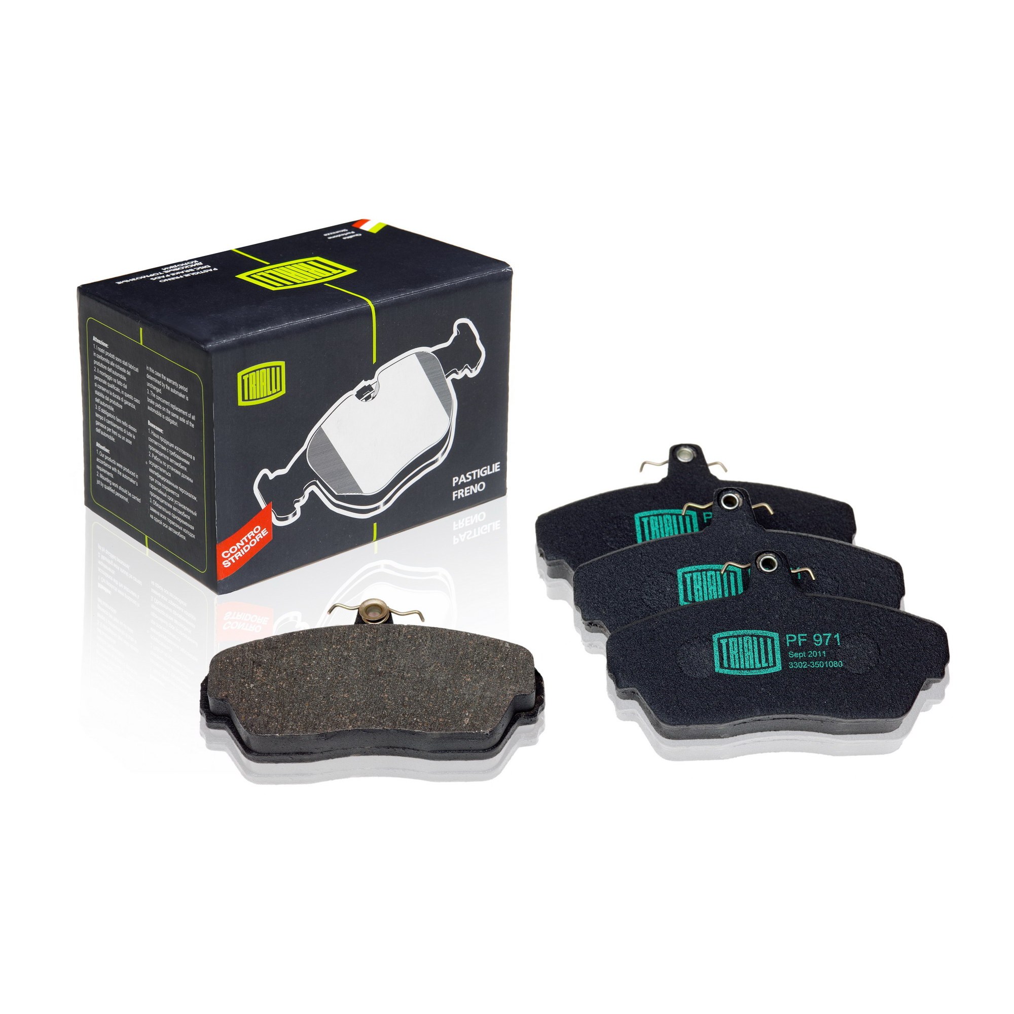 

Тормозные колодки Trialli передние дисковые pf971