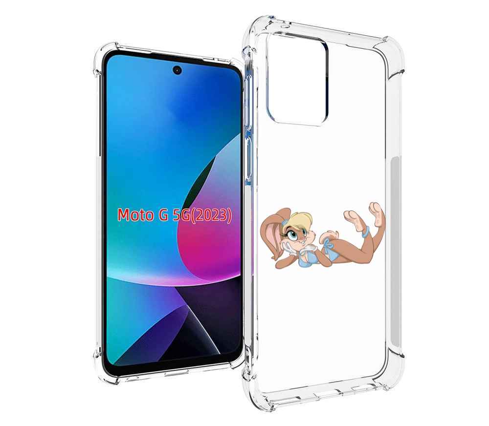 Чехол MyPads зайка-в-купальнике для MOTO G 5G 2023
