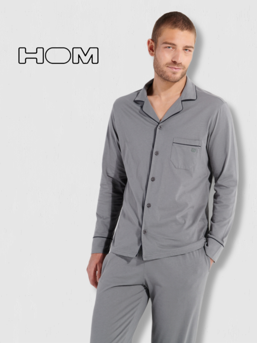 

Комплект домашний мужской Hom 402802 серый XXL, 402802