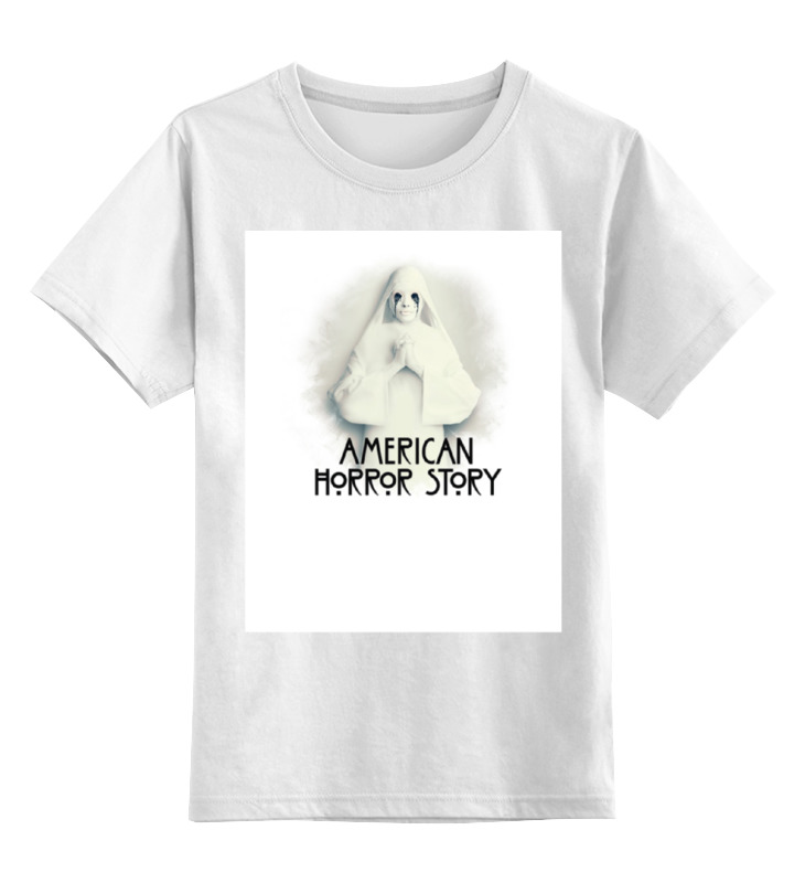 

Футболка детская Printio Американская история ужасов цв. белый р. 164, Американская история ужасов