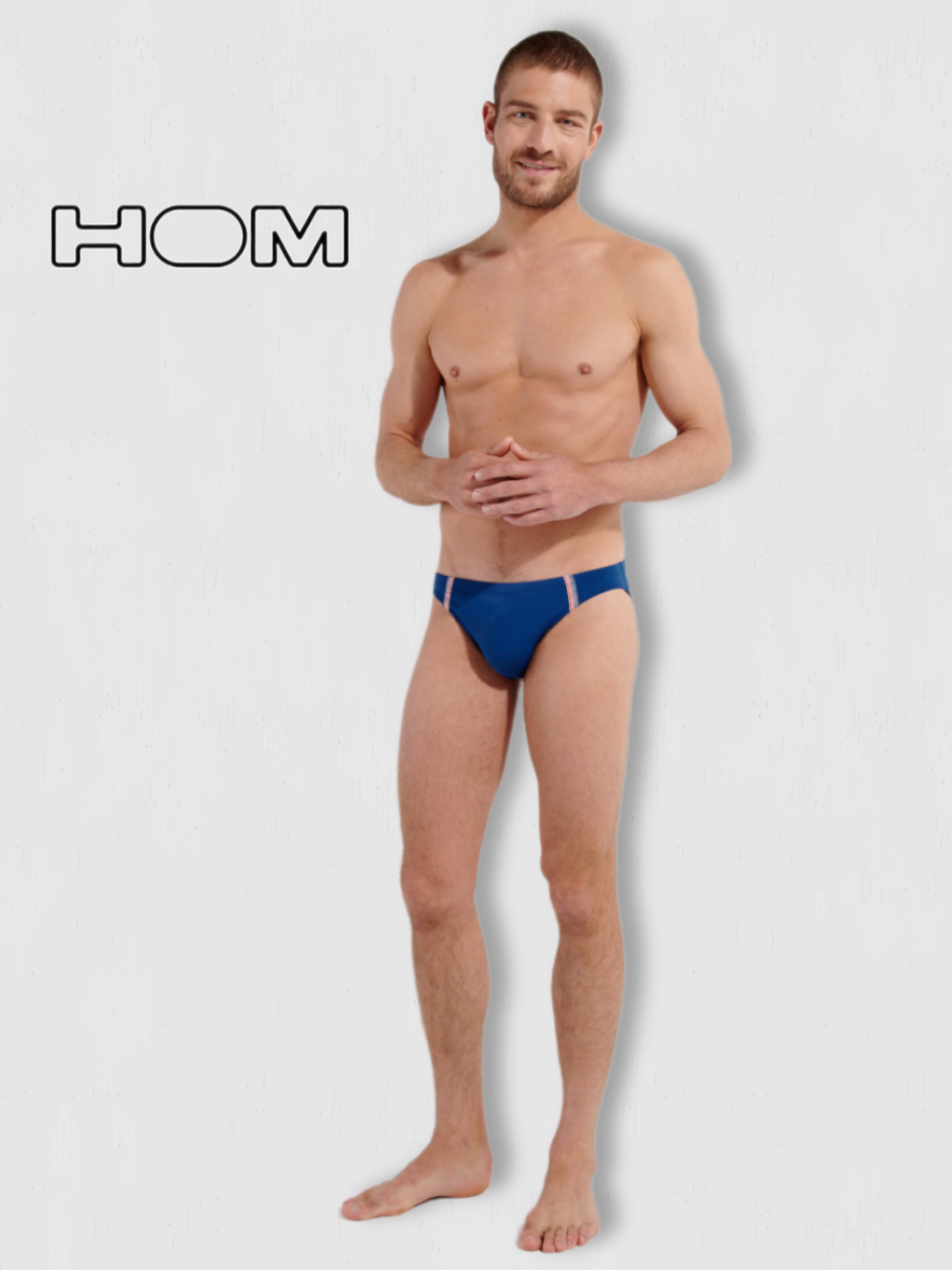 

Плавки мужские Hom 402754 синие M, Синий, 402754