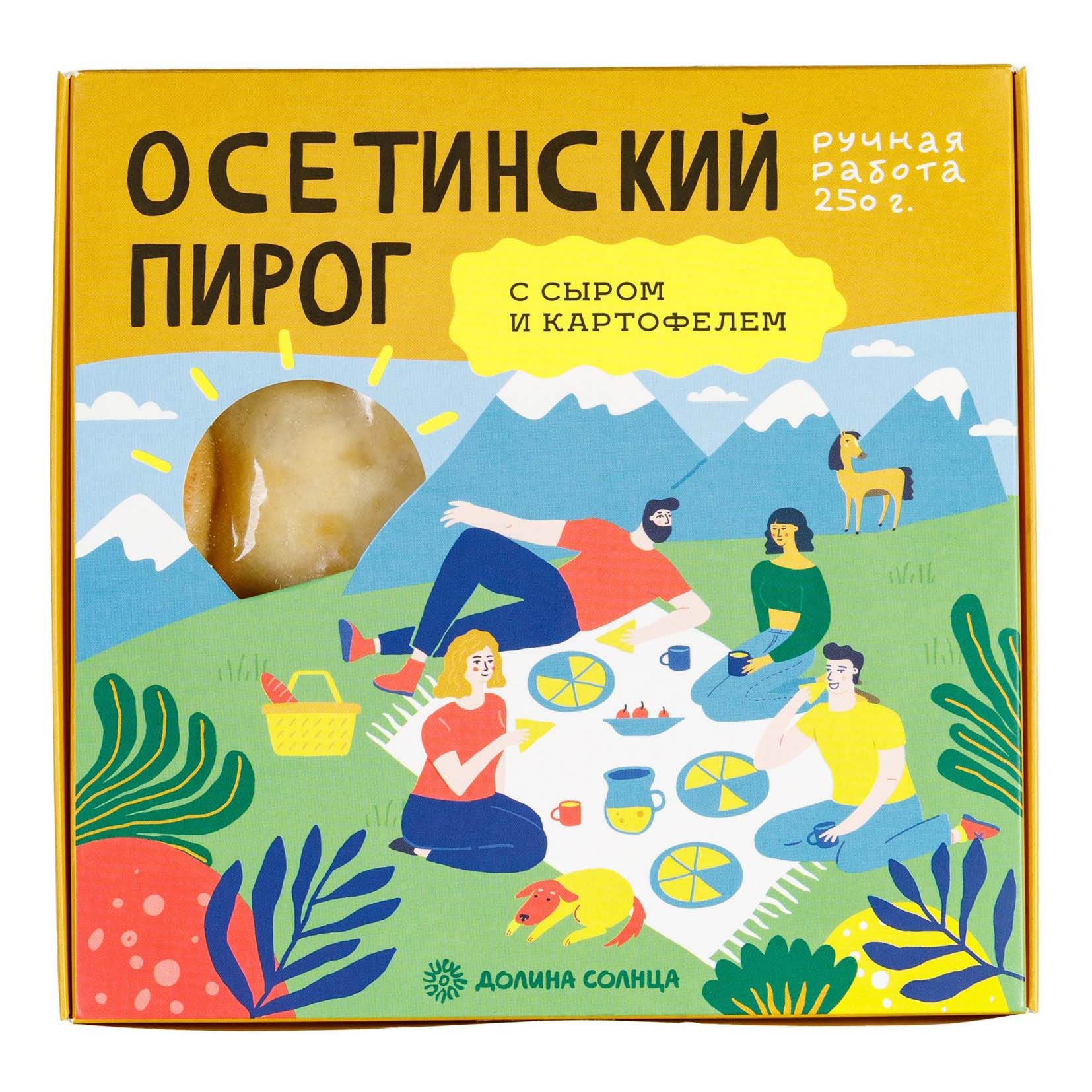 

Пирог Долина солнца Осетинский с картофелем-сыром 250 г