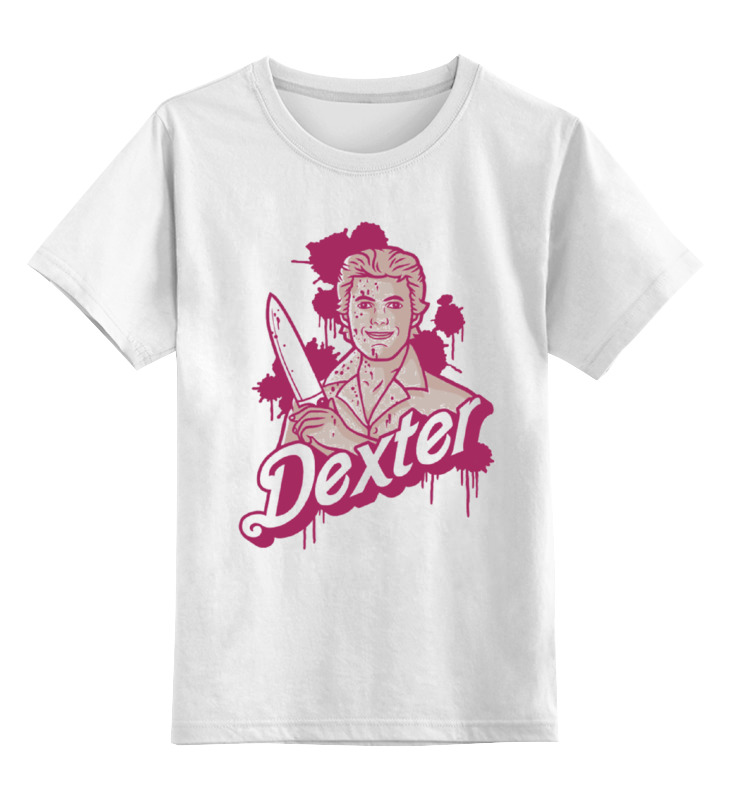 

Футболка детская Printio Dexter цв. белый р. 164, Dexter