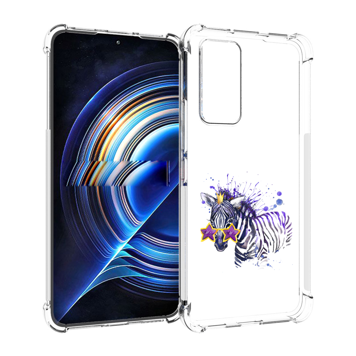 

Чехол MyPads акварельная зебра для Tecno Camon 19 Neo, Прозрачный, Tocco