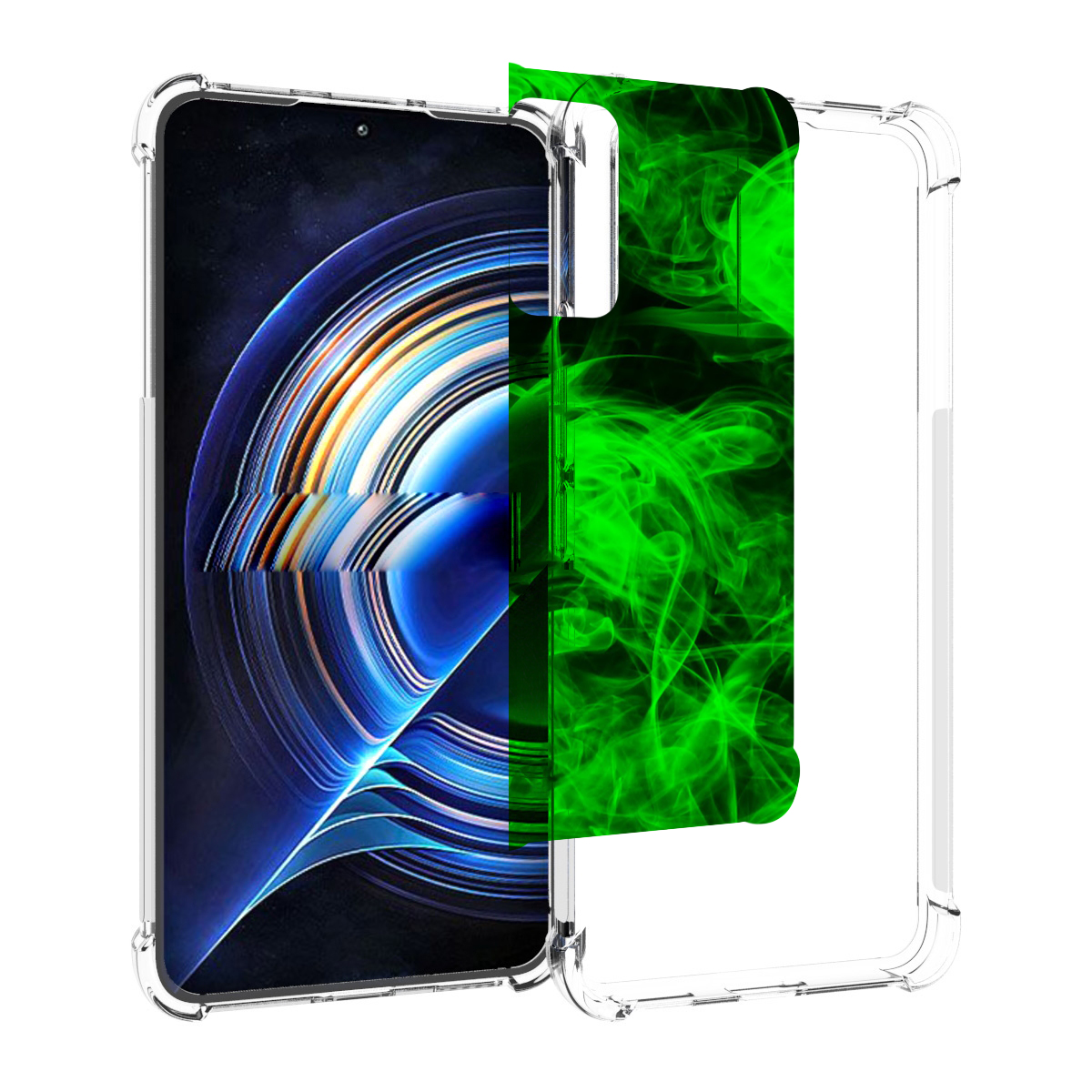 

Чехол MyPads зеленый-дымок для Tecno Camon 19 Neo, Прозрачный, Tocco