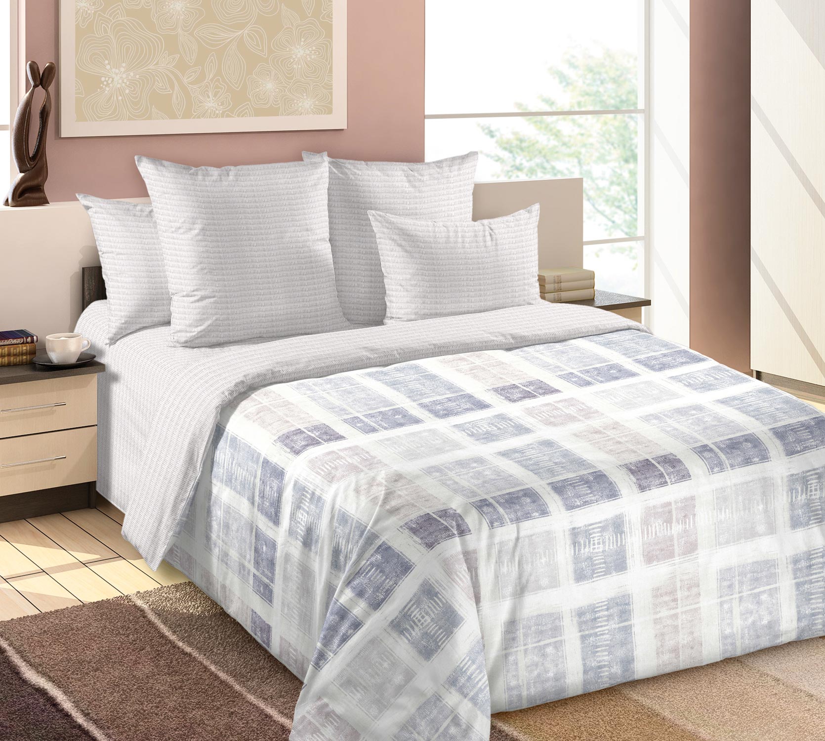 

Наволочка Стеганая Франко 1 Беж. из перкали 40х40