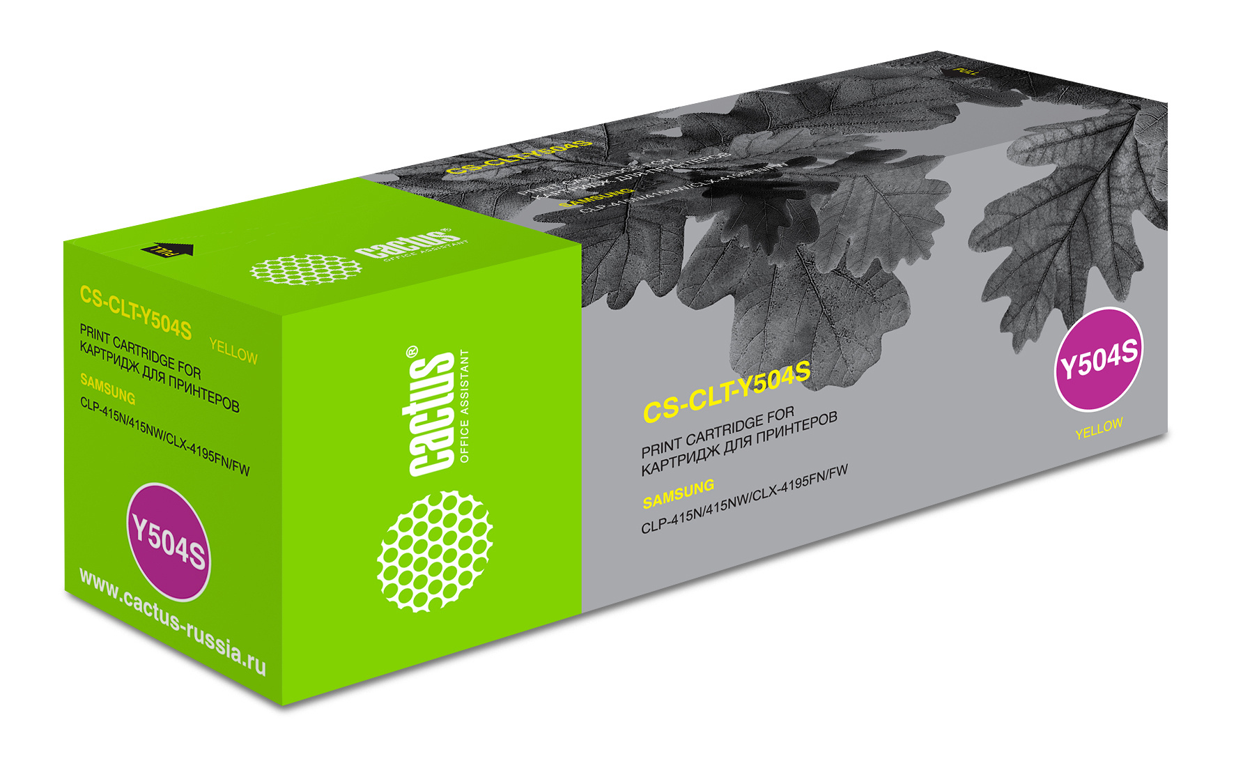 

Картридж для лазерного принтера CACTUS CLT-Y504S Yellow для принтера Samsung, Желтый, CLT-Y504S Yellow