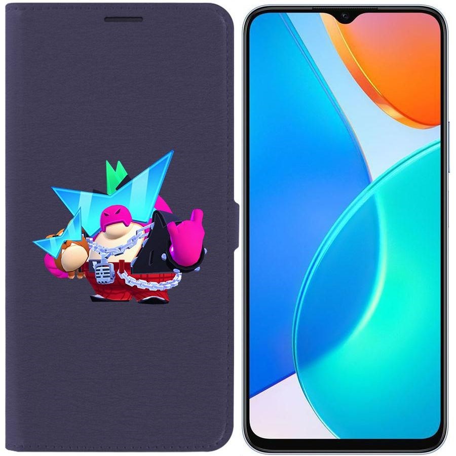 

Чехол-книжка Eco Book для Honor X6 Brawl Stars-Плохиш Базз