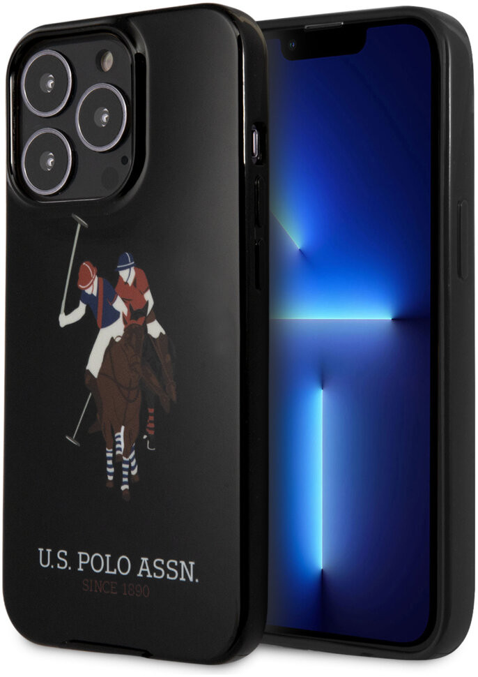 фото Чехол cg mobile u.s. polo assn. tpu logo big horse hard для iphone 13 pro max, черный