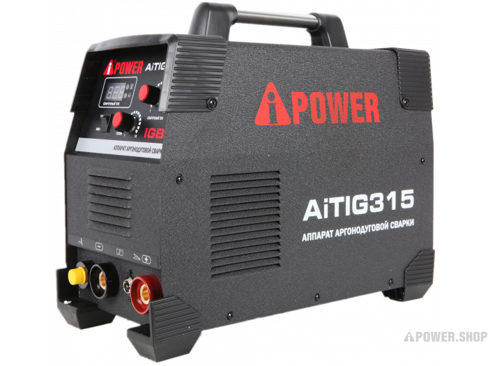 Аргонодуговой сварочный аппарат A-iPower AiTIG315 (62315) инверторный сварочный аппарат a ipower ai140 61140