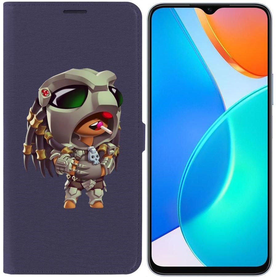 

Чехол-книжка Eco Book для Honor X6 Brawl Stars-Леон Хищник