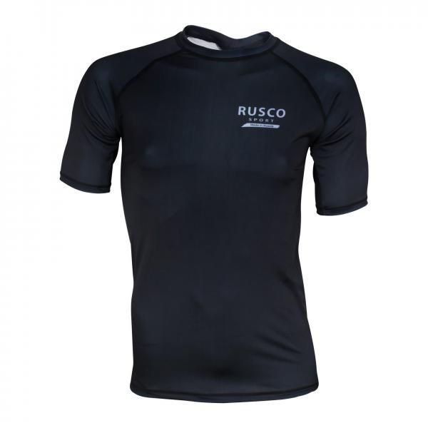 

Рашгард детский Rusco Sport ONLY BLACK короткий рукав (р. S), Черный, ONLY BLACK
