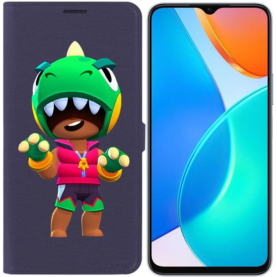 

Чехол-книжка Eco Book для Honor X6 Brawl Stars-Дино Леон