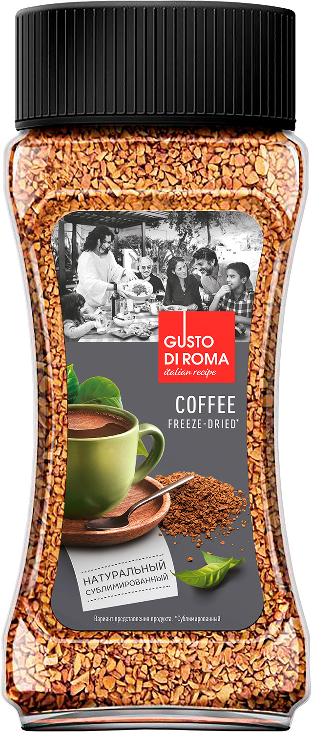 Кофе Gusto Di Roma сублимированный растворимый 95 г