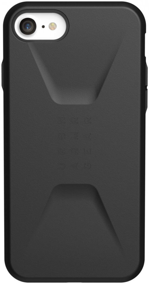 фото Чехол urban armor gear (uag) civilian series для iphone se 2020/8/7, черный (11204d114040)