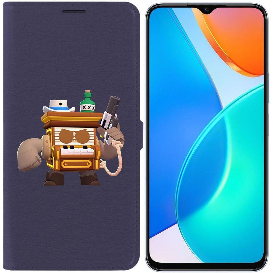 

Чехол-книжка Eco Book для Honor X6 Brawl Stars-8-БИТ из салуна