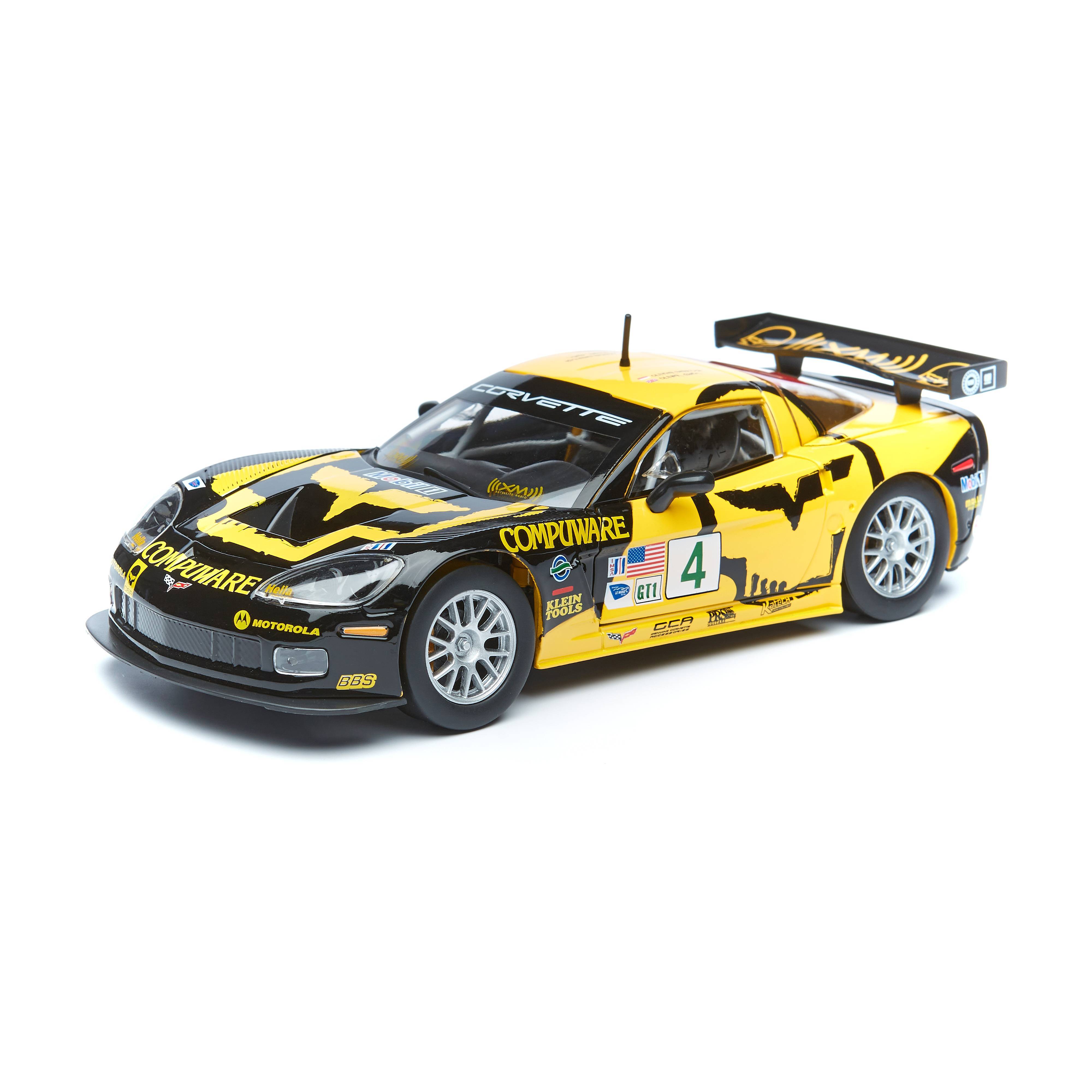 

Bburago Коллекционная машинка 1:24 "RACING - Chevrolet Corvette C6R" жёлто-черный, Желтый;черный