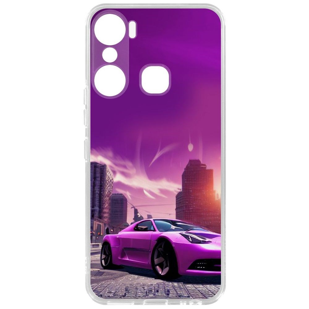

Чехол-накладка Кейс Розовое авто для Infinix Hot 12 Pro