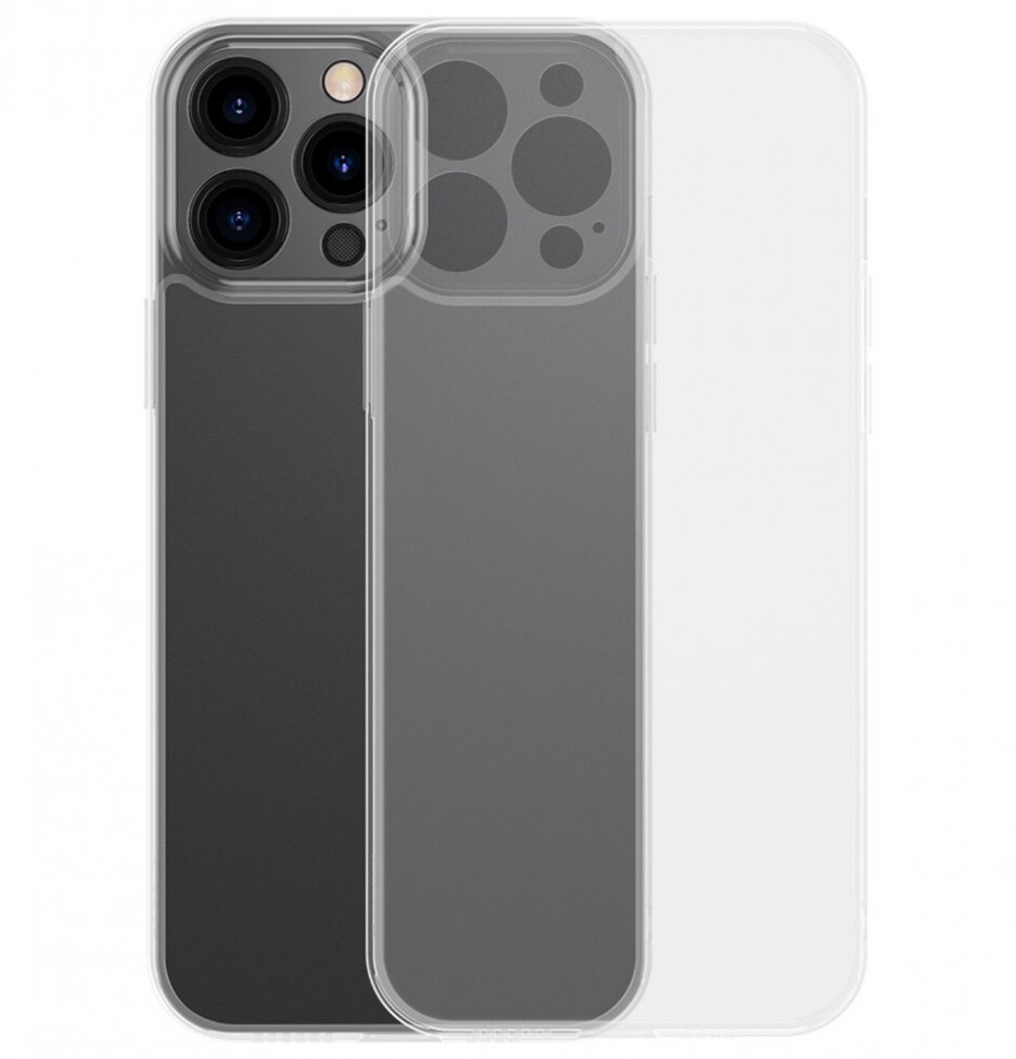 фото Чехол baseus frosted glass protective case для iphone 13 pro, цвет прозрачный (arws000102)