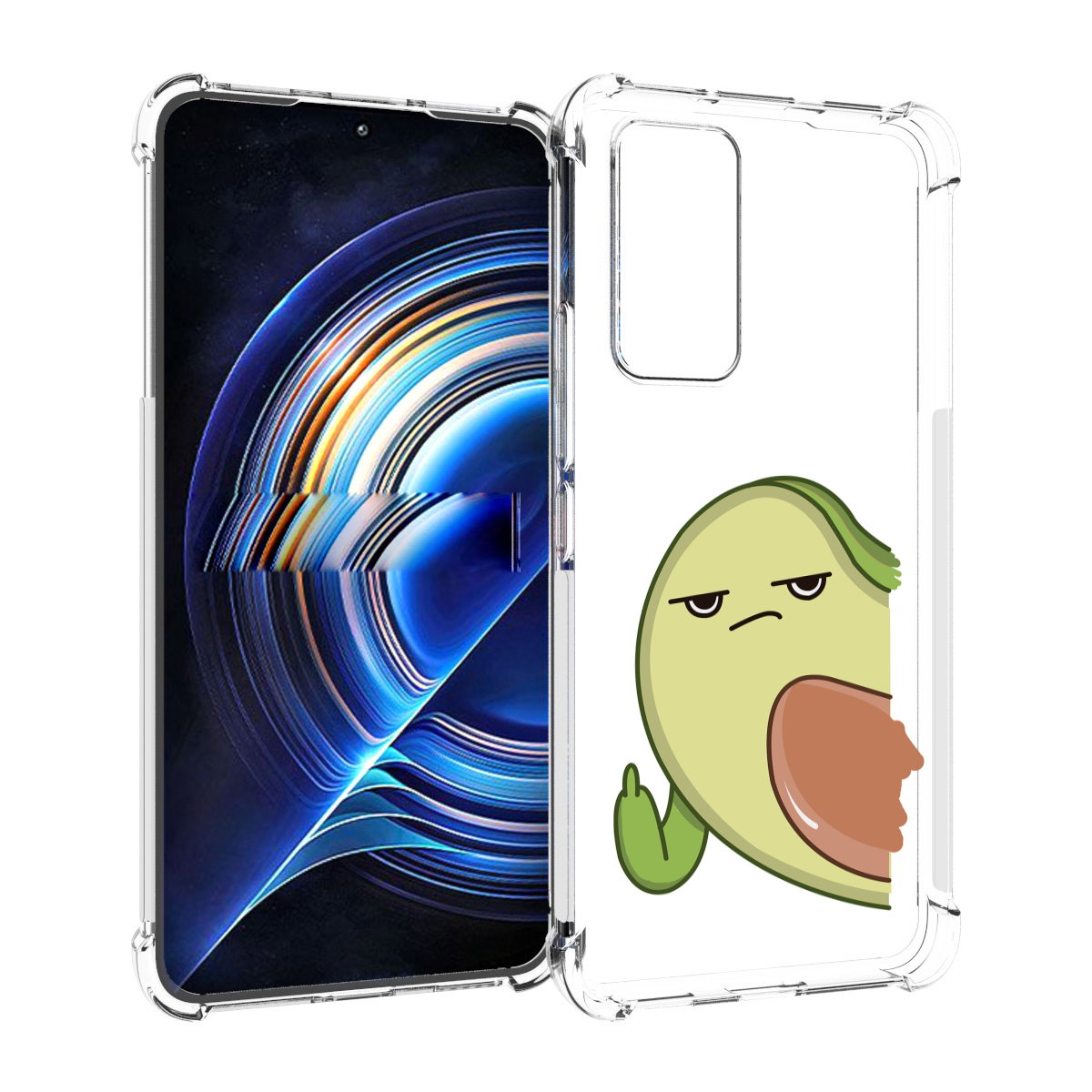 

Чехол MyPads злой-авокадо для Tecno Camon 19 Neo, Прозрачный, Tocco