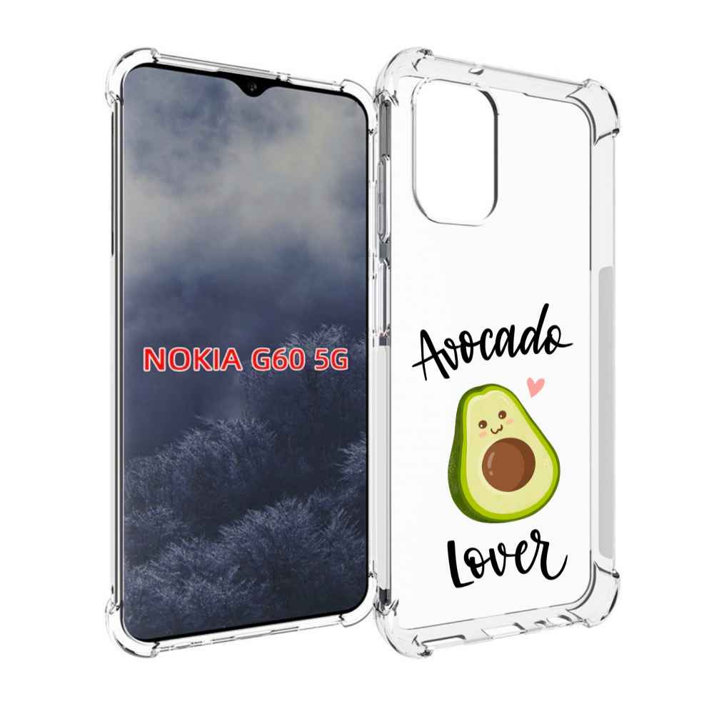 

Чехол MyPads Авокадо-любовь для Nokia G60 5G, Прозрачный, Tocco