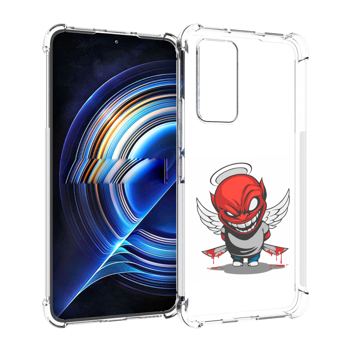 

Чехол MyPads злой-ангел для Tecno Camon 19 Neo, Прозрачный, Tocco