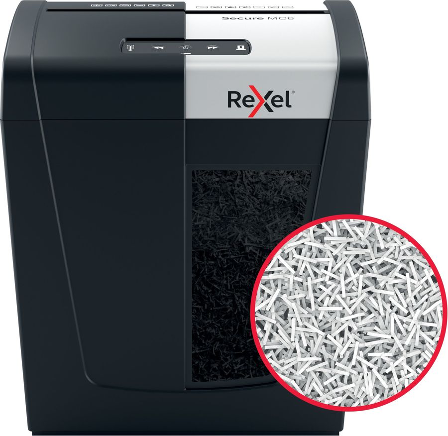 

Шредер REXEL Secure MC6 EU (1528366), Черный, Secure MC6 EU