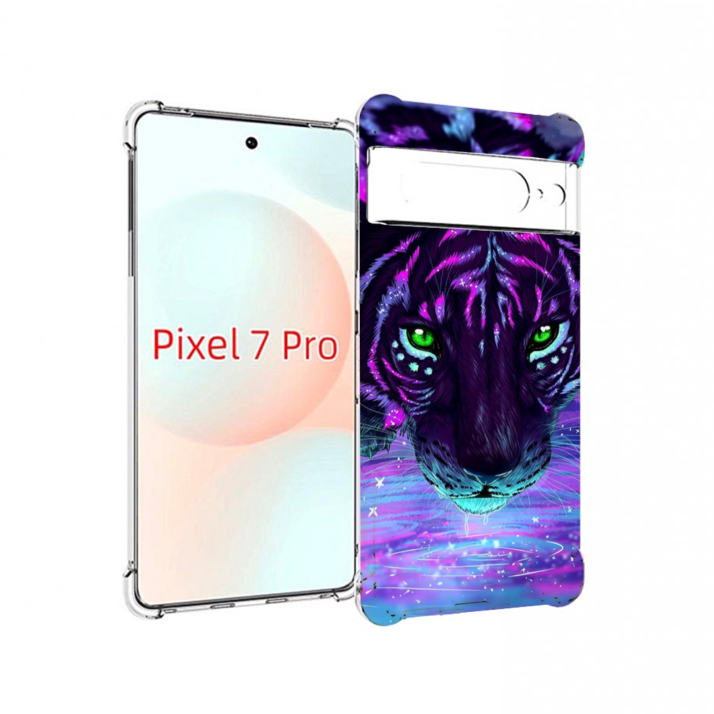 

Чехол Mypads Тигр-Неон Для Google Pixel 7 Pro, Прозрачный, Tocco