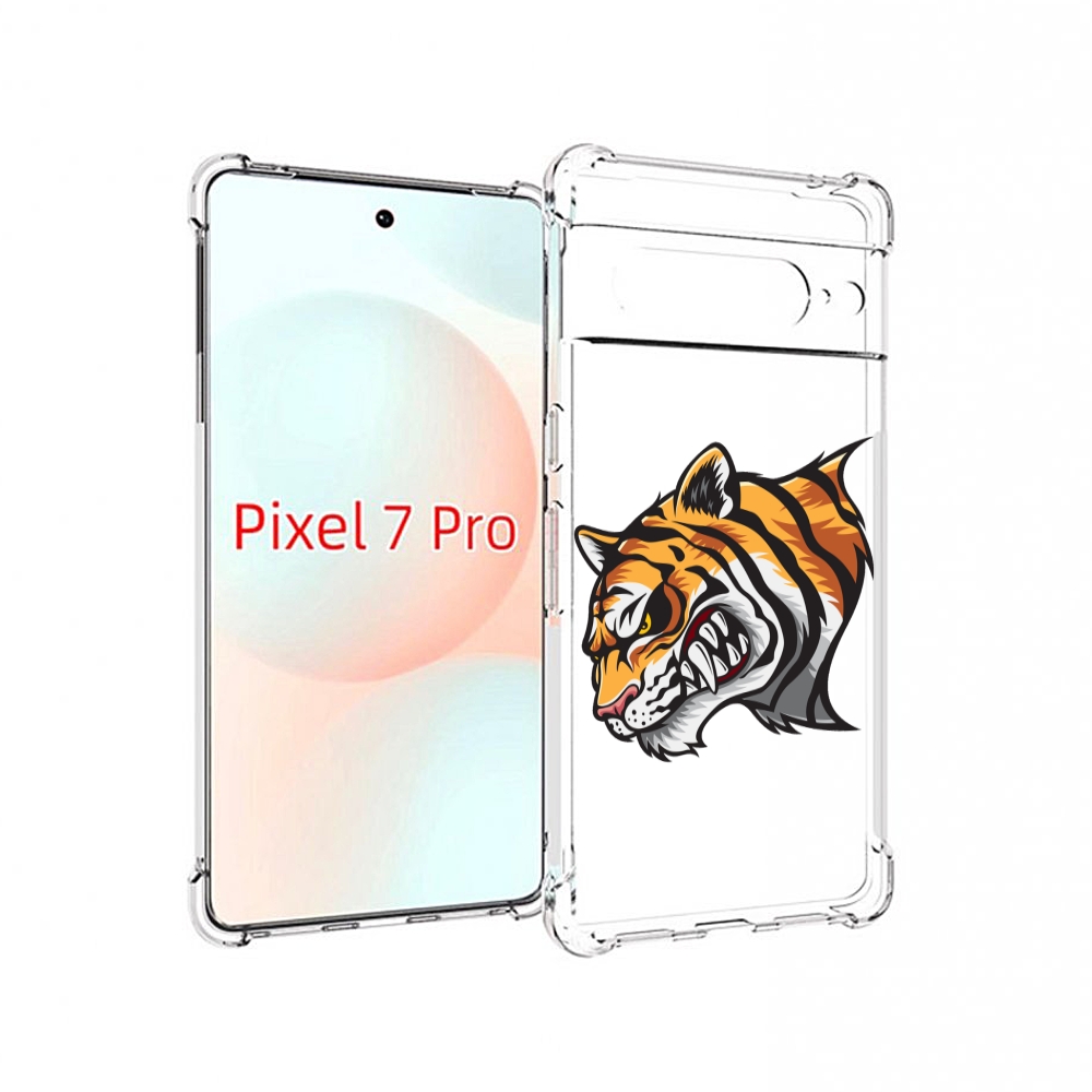 

Чехол Mypads Тигр Для Google Pixel 7 Pro, Прозрачный, Tocco