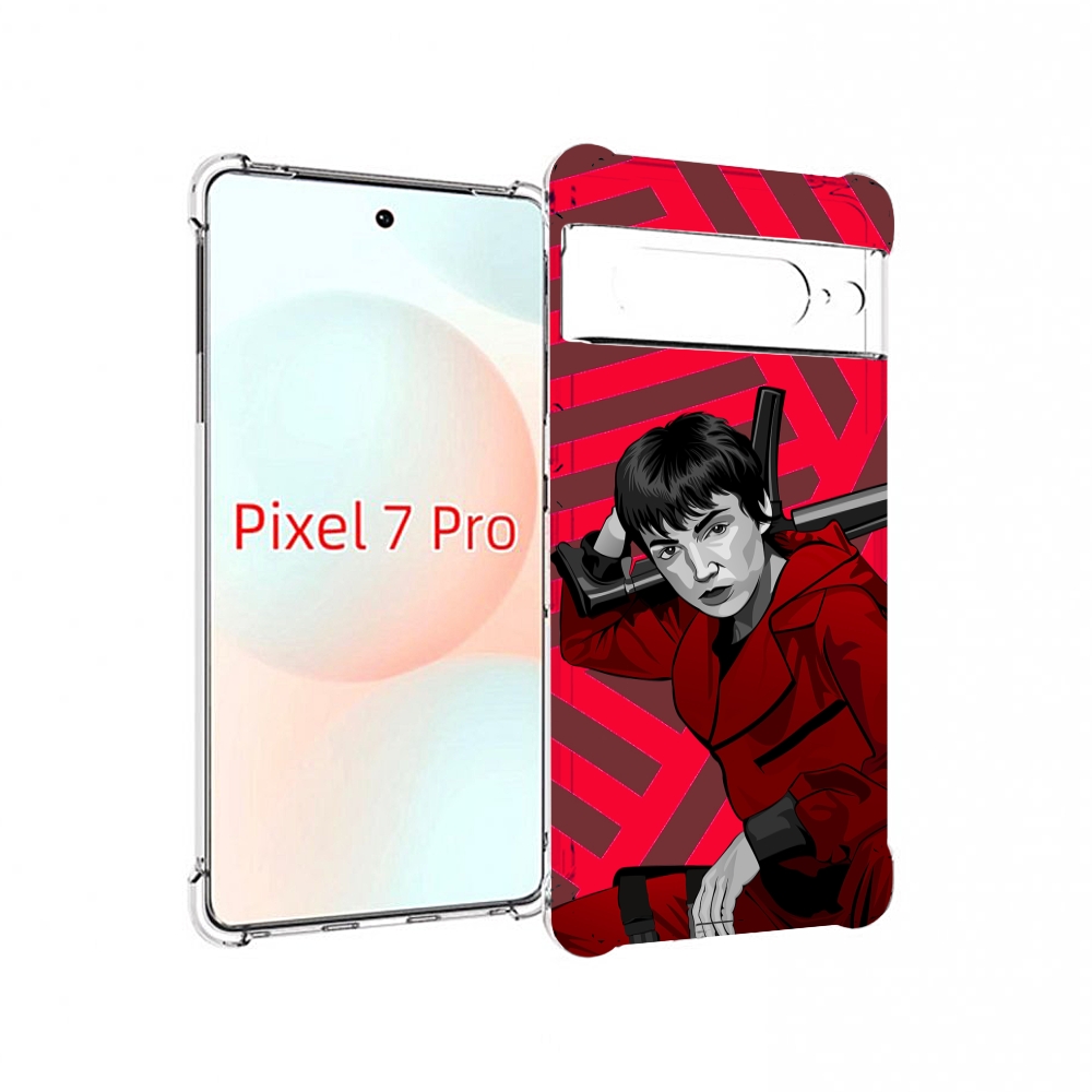 

Чехол Mypads Токио-Бумажный-Дом Для Google Pixel 7 Pro, Прозрачный, Tocco