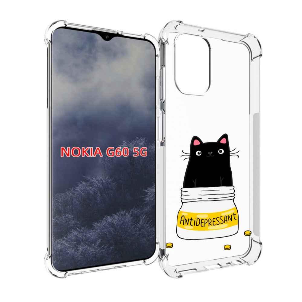 

Чехол MyPads Антидеприсан для Nokia G60 5G, Прозрачный, Tocco